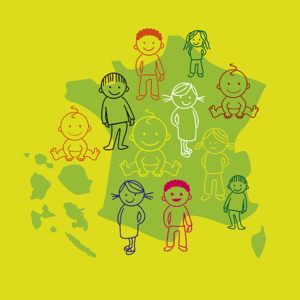 carte de france avec enfants