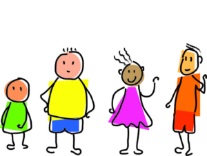 Illustration enfants enfants à besoins spécifiques